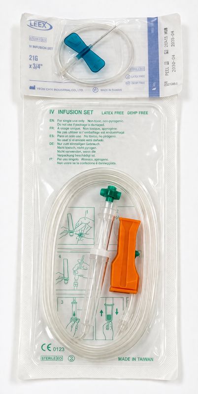 IV INFUSION LEAD/ IV GIVING SET WITH BUTTERFLY Needle IV INFUSION LEAD/ IV GIVING SET WITH BUTTERFLY Needle