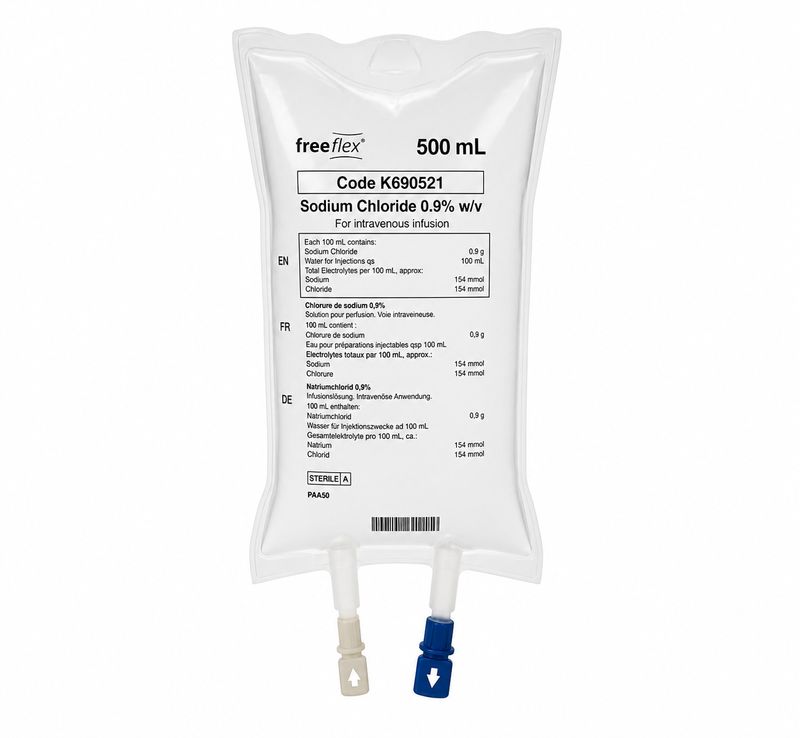 Saline IV Bag 500ml Saline IV Bag 500ml