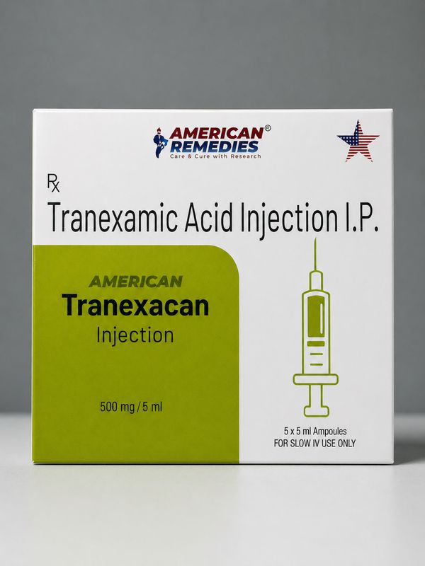 Transexamic Acid - High Strength IV 500mg Single Vial Ampoule Transexamic Acid - High Strength IV 500mg Single Vial Ampoule