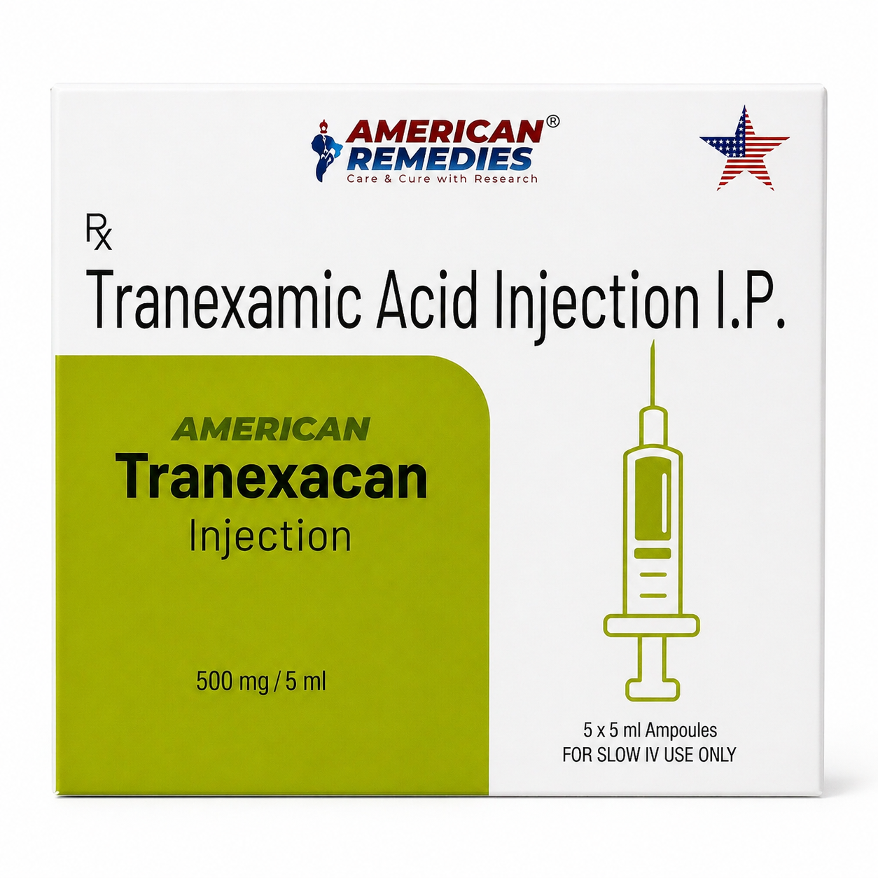 High Strength Transexamic Acid - Single Vial Ampoule