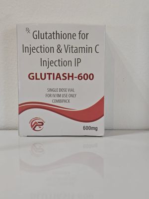 Glutathione 600mg IV/IM With Vitamin C 500mg - Combi Pack