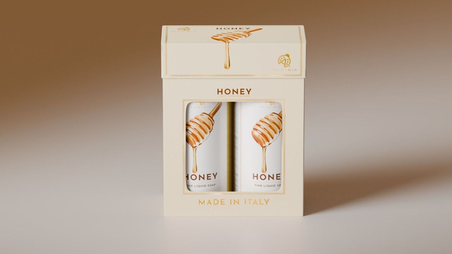 Gift Box Miele - Sapone Liquido 500 ml + Crema Corpo 500 ml