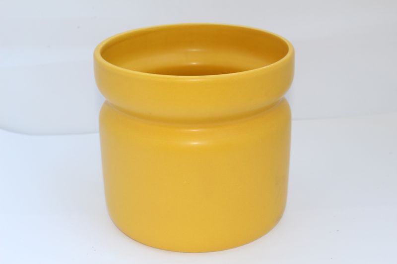 Keramik Topf gelb (hoch)