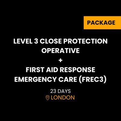 LEVEL 3 CLOSE PROTECTION OPERATIVE AND FREC3 PACKAGE