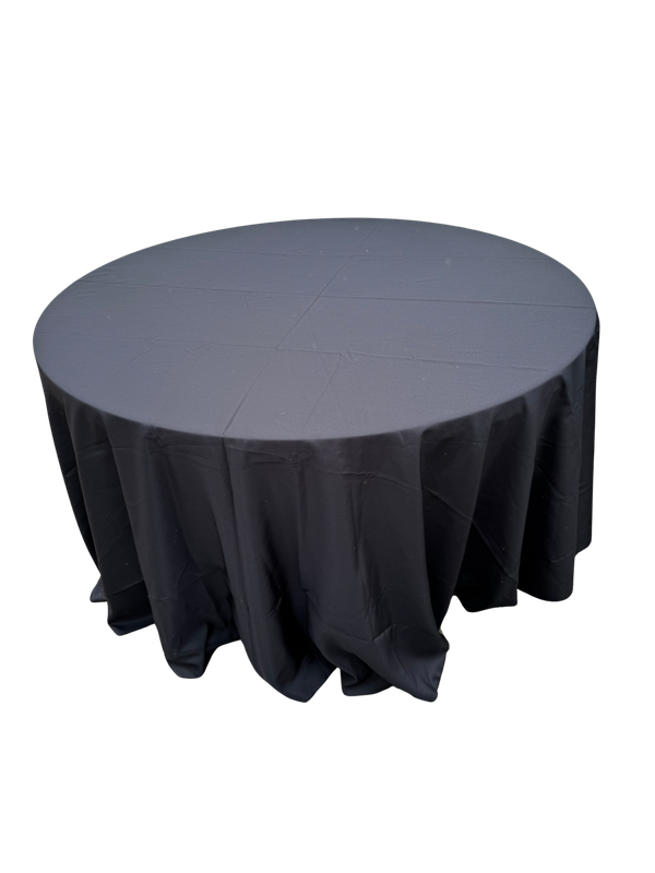 Round Table (Triple Pole) With cover Black