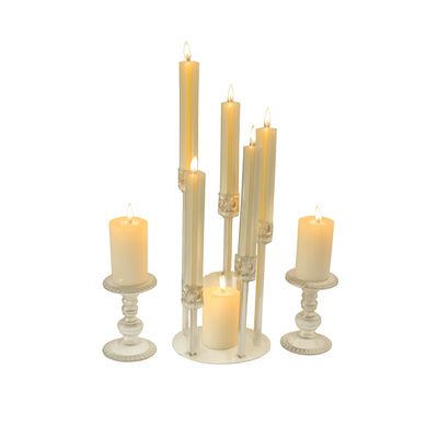 Elegant Candle Tower Set – Golden Light