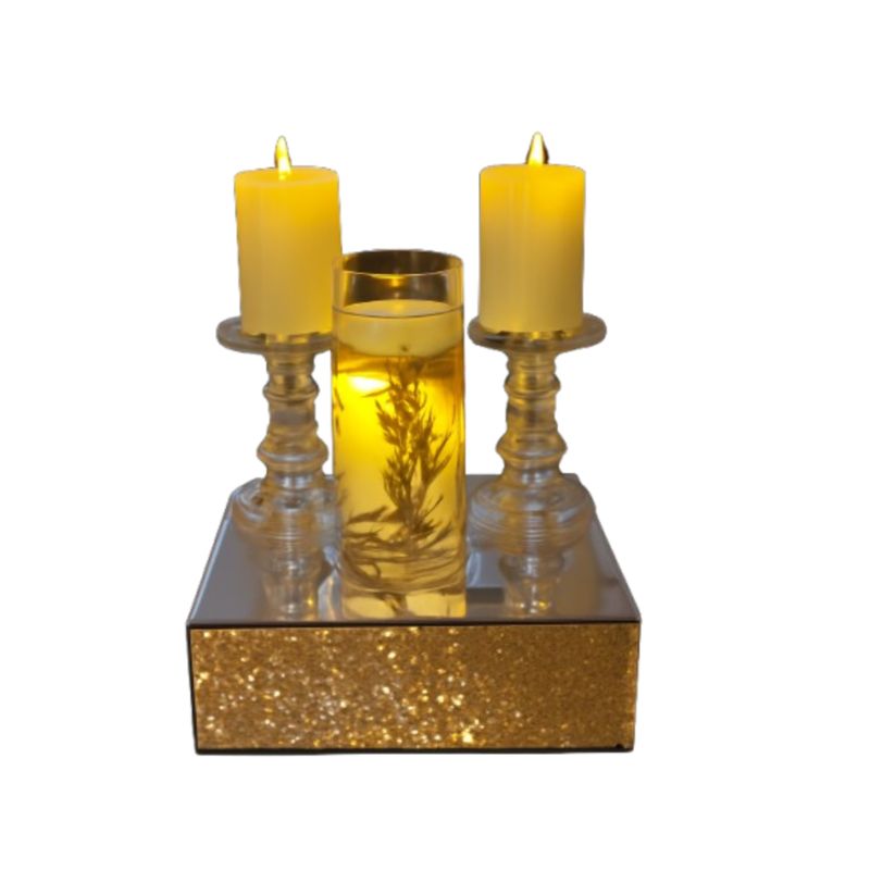 Golden Glow Candle Trio Set