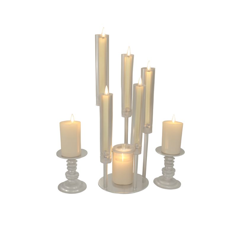 Classic Pillar Candle Tower – Ivory Blend