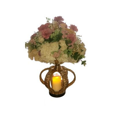 Gold Floral Candle Holder Centerpiece Gold Floral Candle Holder Centerpiece