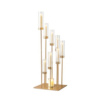 Tall Gold Candle Tower Set