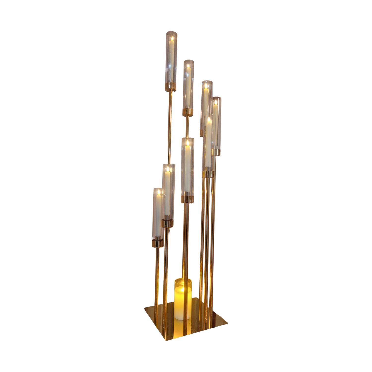Grand Gold Candle Tower Set