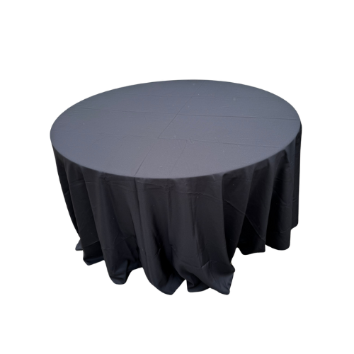 Round Table (Triple Pole) With cover Black