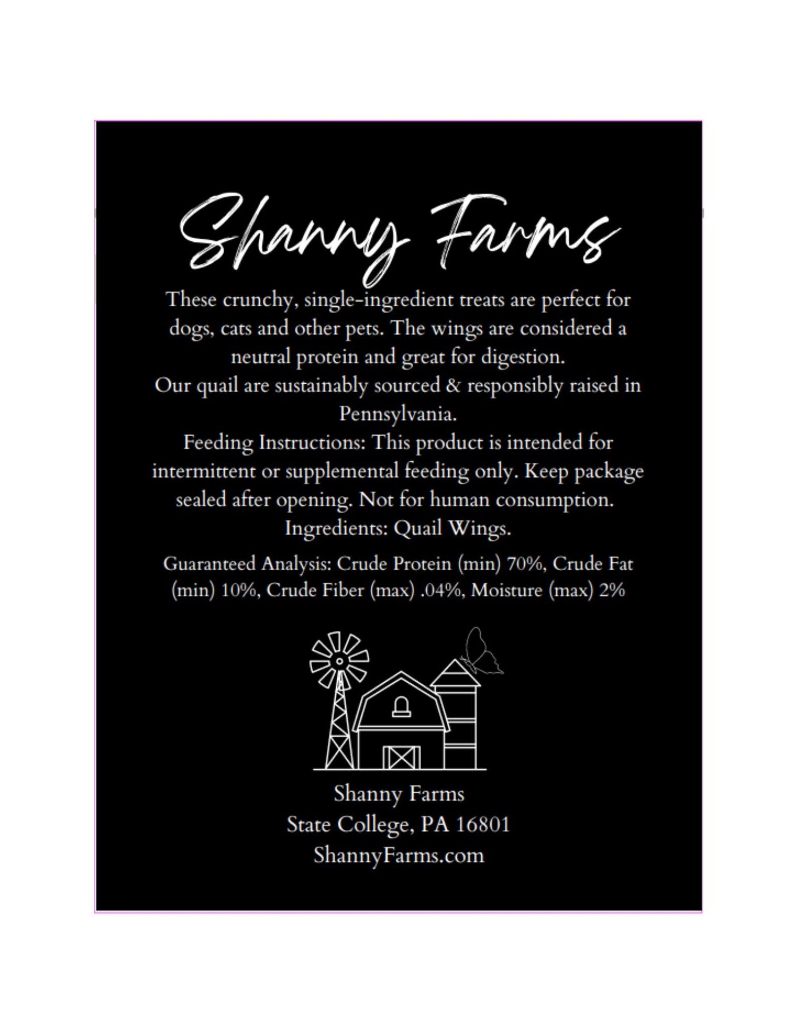 Freeze-Dried Quail Wings