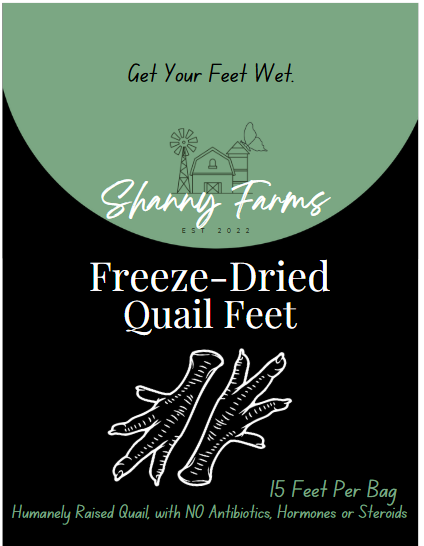 Freeze-Dried Quail Feet