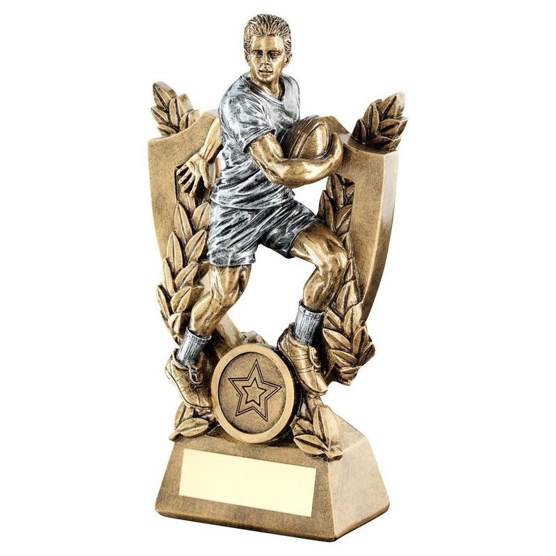 Resin Rugby Awards  in 3 sizes RF634A 140mm
