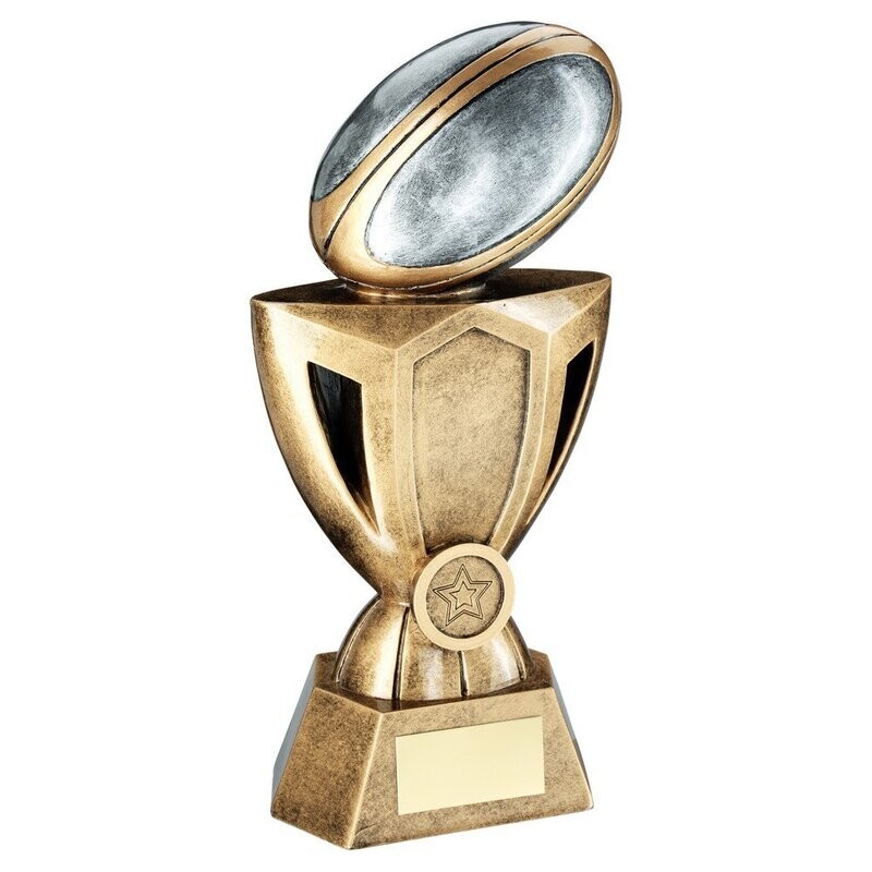 Resin Rugby Awards  in 3 sizes RF384A 152mm