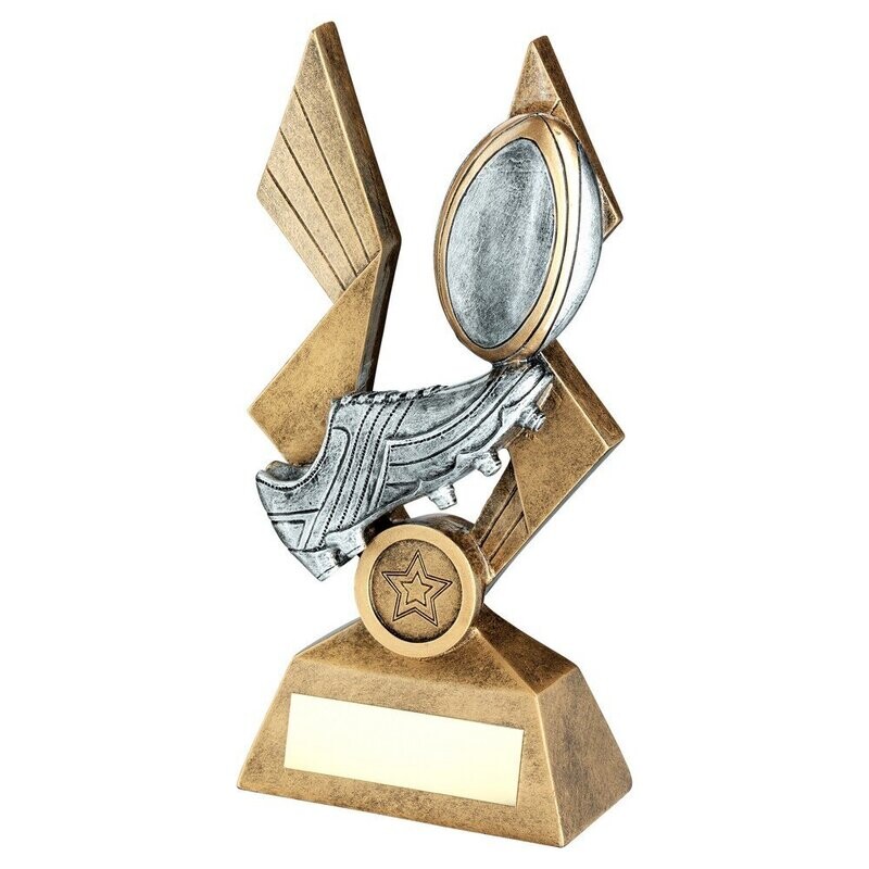 Resin Rugby Awards  in 3 sizes RF394A 152mm