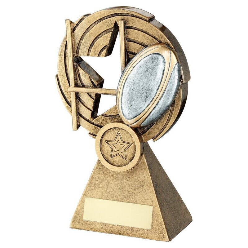 Resin Rugby Awards  in 3 sizes RF319A 121mm