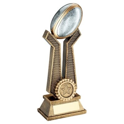 Resin Rugby Awards in 3 sizes RF344A 152mm