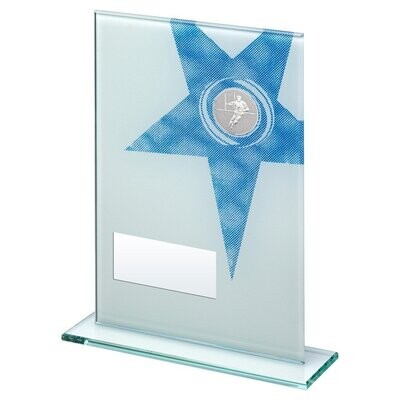Glass Rugby Award in 3 sizes TD259GA 165mm