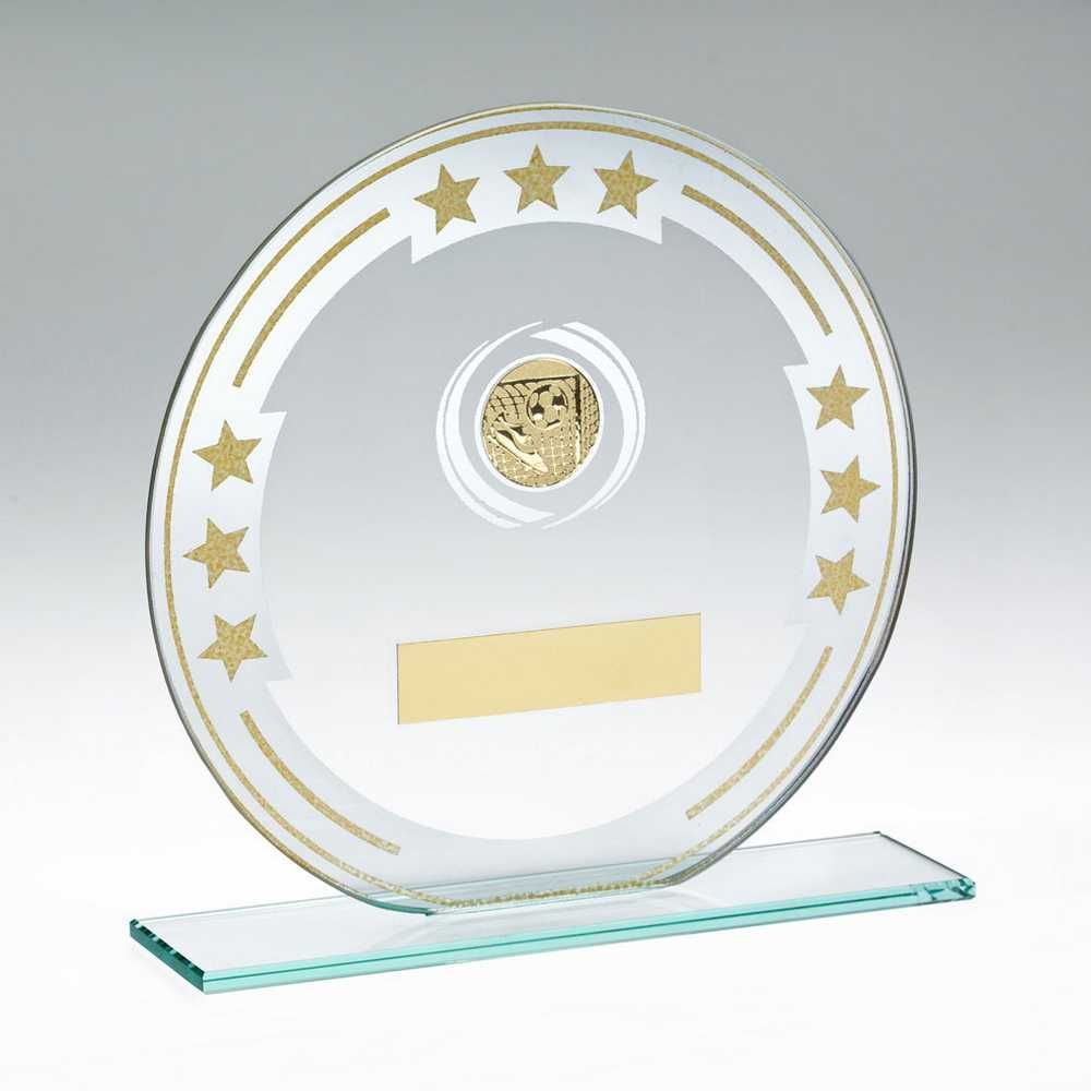 Glass Football Awards In 3 Sizes TD959GA