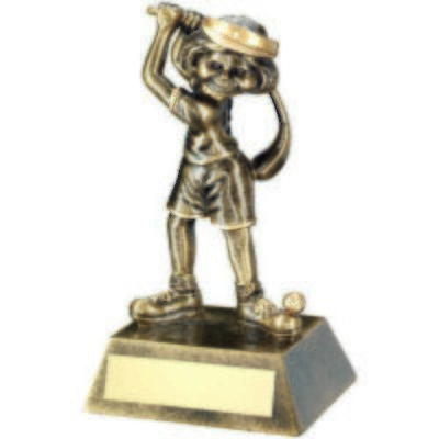 Resin Female Goofy Golf Award RF96