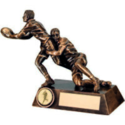 Resin Rugby Awards in 3 sizes RF122A 146mm