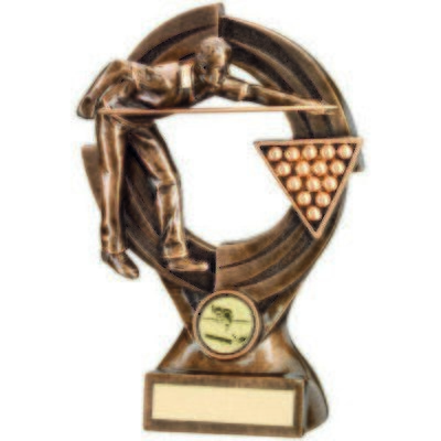 Resin Male Pool/Snooker Awards 3 Sizes RF225A 152mm