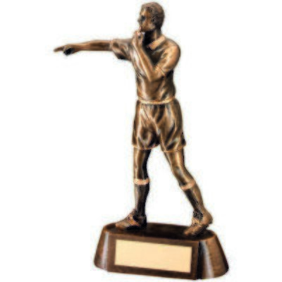 Metallic Resin Football Referee Award RF629 171mm