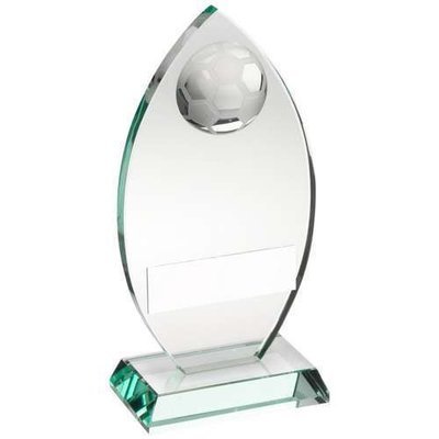 Jade Glass Football Awards In 3 Sizes TD441S 146mm