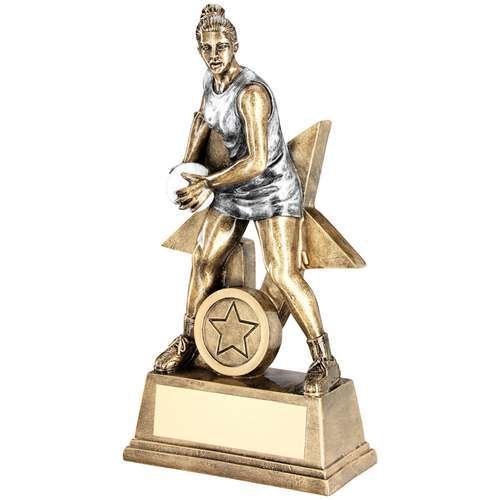 Resin Female Netball Awards In 2 Sizes RF180A 152mm