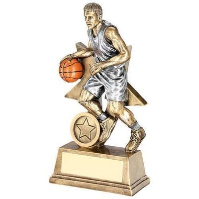 Resin Male Basketball Awards In 2 Sizes RF178A 152mm