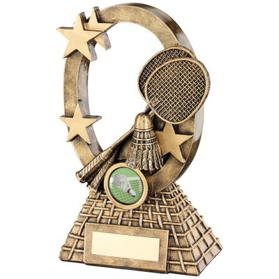 Resin Badminton Awards RF744 in 2 sizes