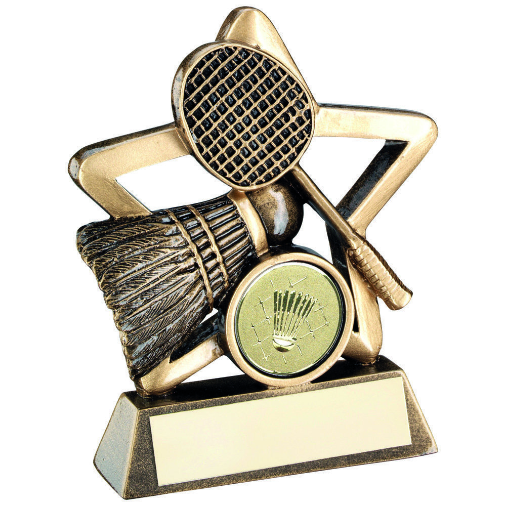 Resin Badminton Awards RF448 in 2 sizes