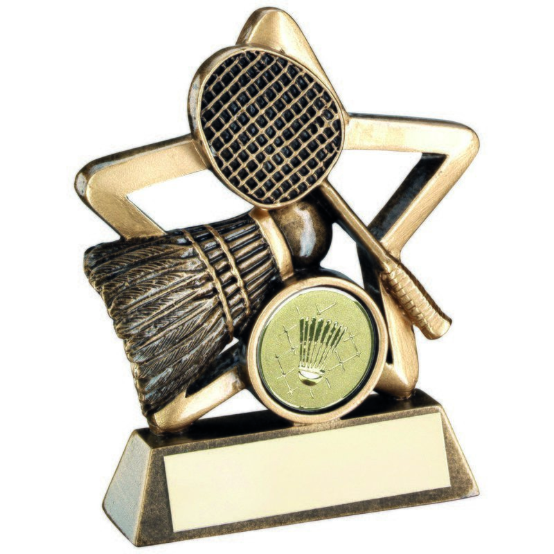 Resin Badminton Awards RF448 in 2 sizes