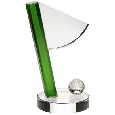 Clear and Green Glass Golf Award In 3 Sizes JB3003A 159mm