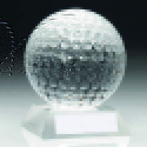 Clear Glass Golf Award In 2 Sizes GO50 76mm