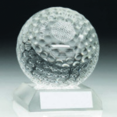 Clear Glass Golf Award Longest Drive GO71LD 95mm