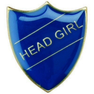 Metal Badges , Head Girl ,  Blue,Red,Yellow ,Green BDG HG