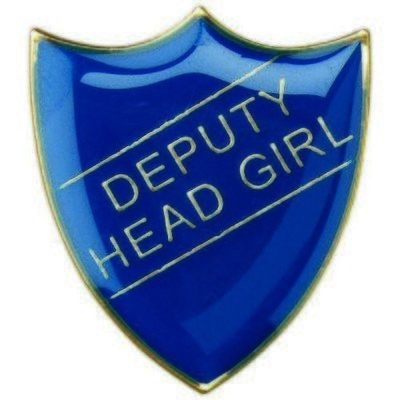 Metal Badges , Deputy Head Girl ,  Blue,Red,Yellow ,Green BDG-DG