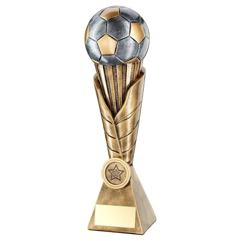Plastic Football  Award on Marble Bases In 4 Sizes RF611A 178mm