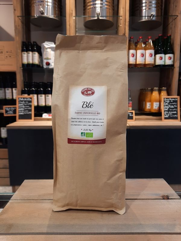 Farine de blé bio 2Kg.
