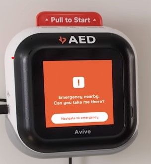 Public Access AED Powered by AVIVE Connected AED