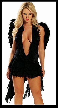 Dark Angel Costume With Wings