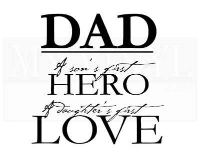 FA001 Dad - a Son's First Hero...
