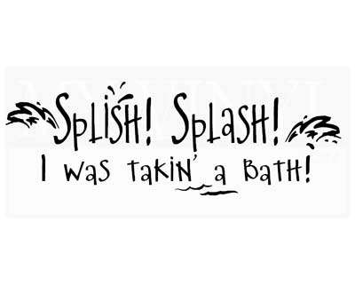 BA003 Splish Splash I was takin' a bath