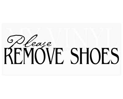 EN011 Please remove shoes