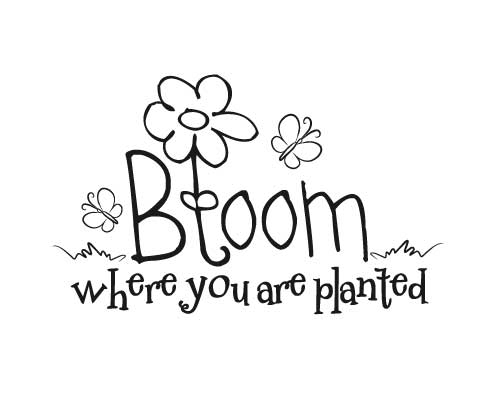 KW183 Bloom where you are planted