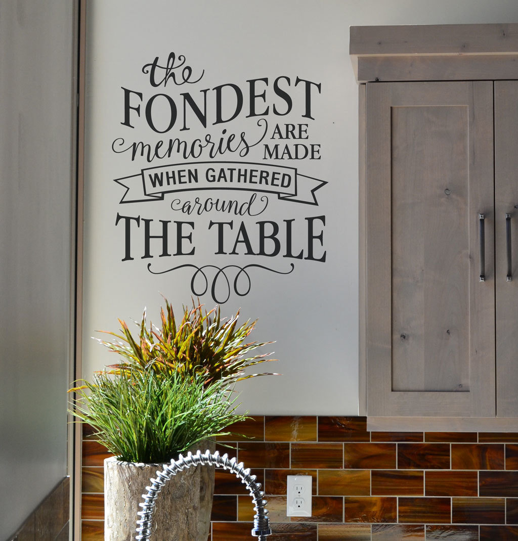 The fondest memories are made decal sticker KW1300