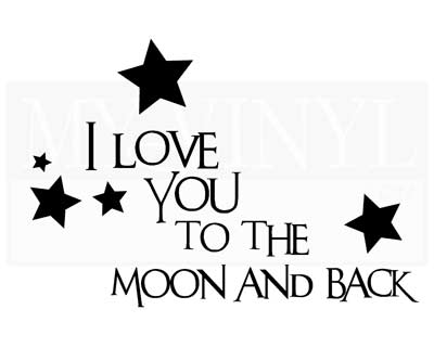 CT027 I love you to the moon and back